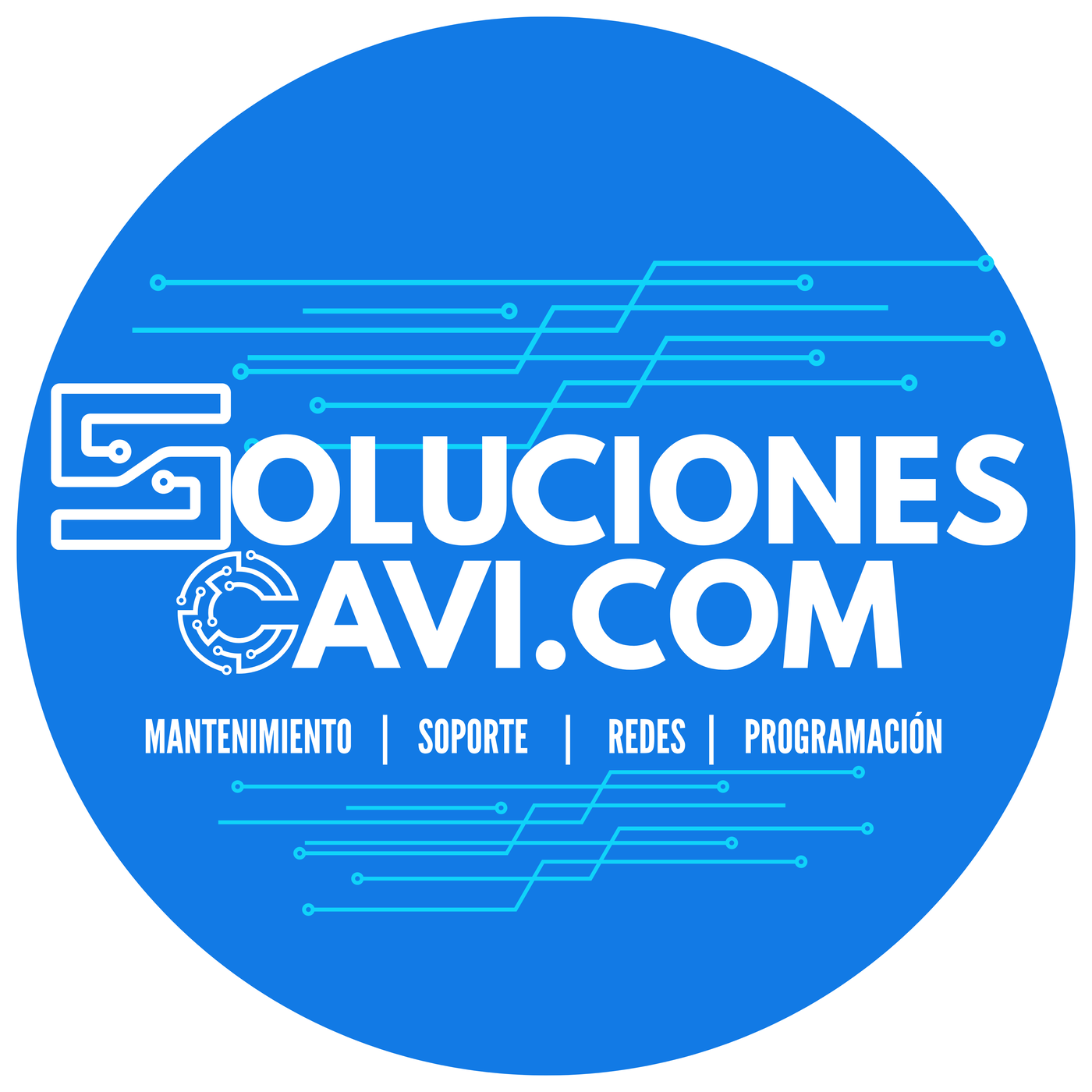 Personaje tecnológico de SolucionesCAVI